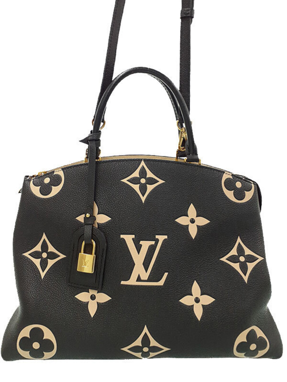 Louis Vuitton Bicolor Monogram Empreinte Grand Palais Top Bag Leather Black